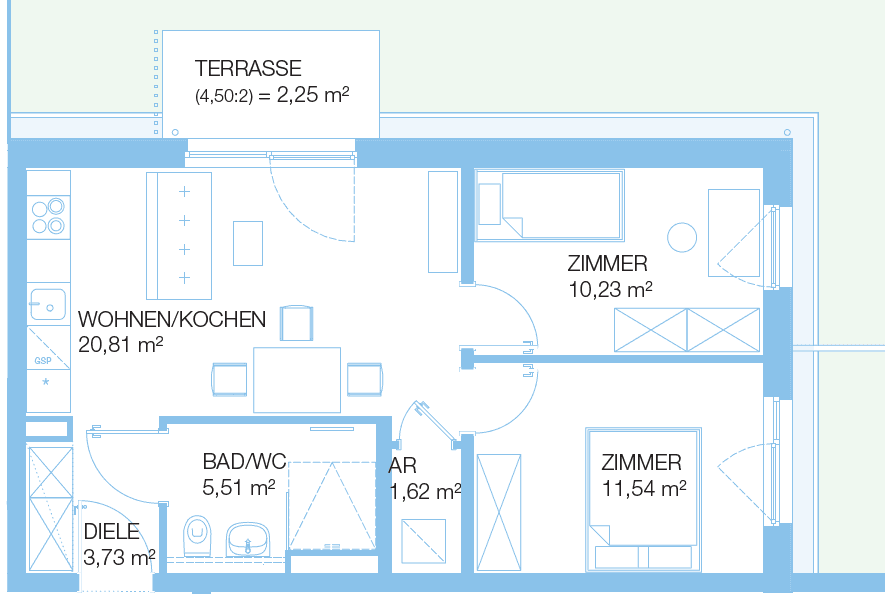 Pronájem bytu 3+1 55 m², Radelandberg 7, Wustermark, Braniborsko Pronájem bytu 3+1 55 m², Radelandberg 7, Wustermark, Braniborsko