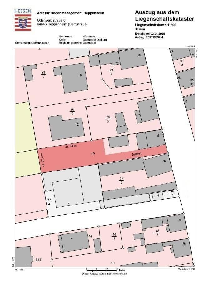 Prodej pozemku 420 m², Weiterstadt, Hessen Prodej pozemku 420 m², Weiterstadt, Hessen