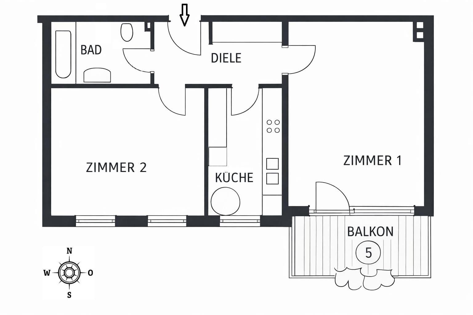Prodej bytu 2+1 53 m², München, Bavorsko Prodej bytu 2+1 53 m², München, Bavorsko