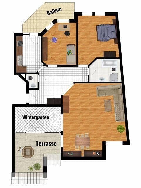 Pronájem bytu 3+1 110 m², Frankfurter Str. 214, Köln, Severní Porýní-Vestfálsko Pronájem bytu 3+1 110 m², Frankfurter Str. 214, Köln, Severní Porýní-Vestfálsko