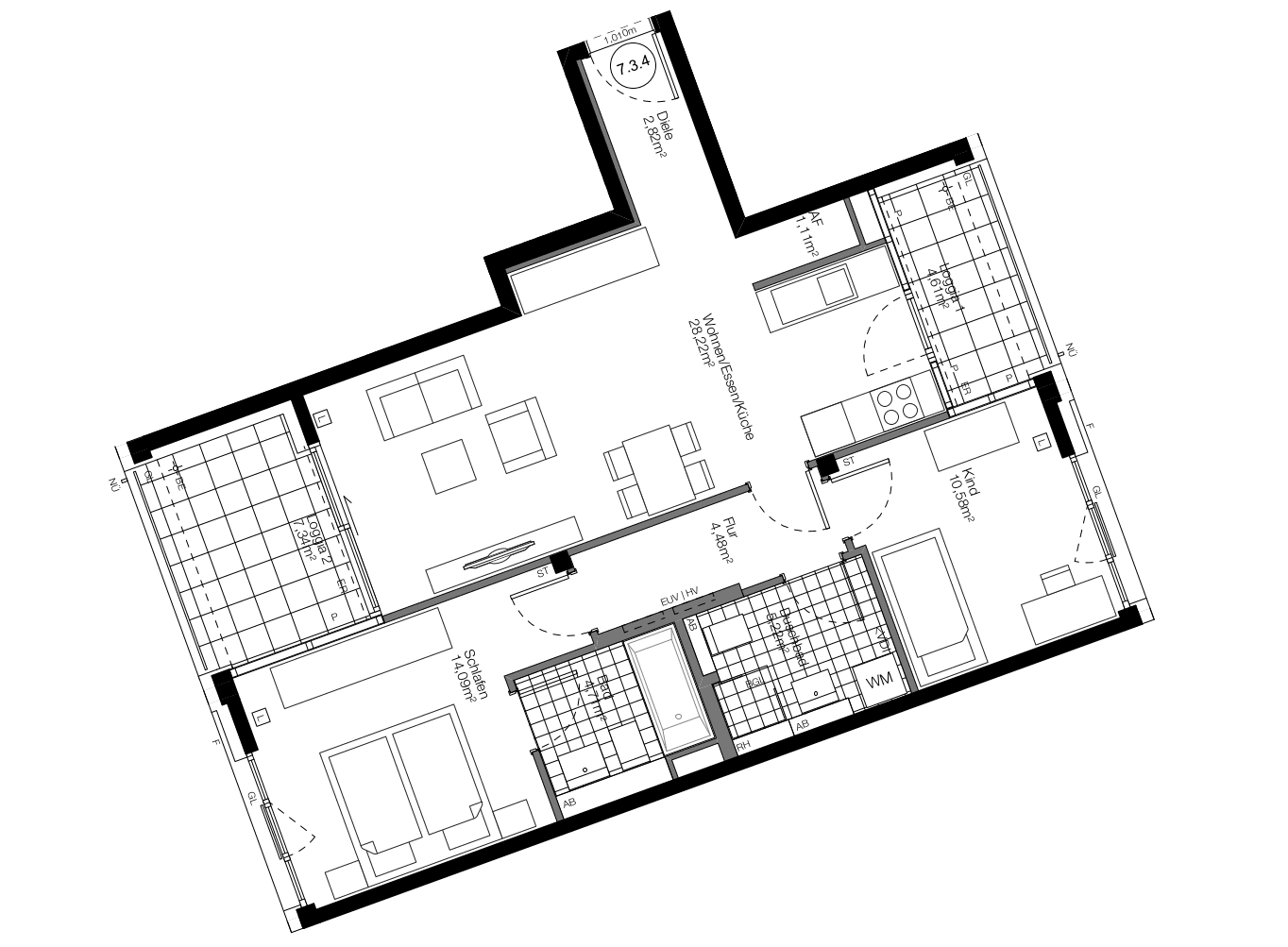Prodej bytu 3+1 78 m², Angela-Molitoirs-Platz, München, Bavorsko Prodej bytu 3+1 78 m², Angela-Molitoirs-Platz, München, Bavorsko
