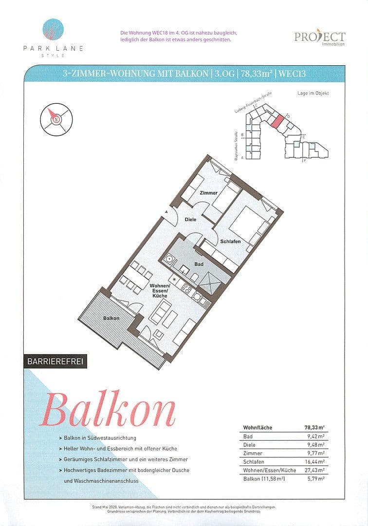 Pronájem bytu 3+1 78 m², Ludwig-Feuerbach-Str. 4, Nürnberg, Bavorsko Pronájem bytu 3+1 78 m², Ludwig-Feuerbach-Str. 4, Nürnberg, Bavorsko