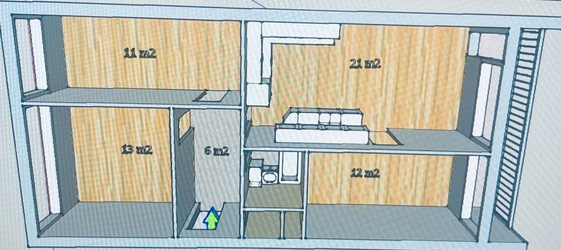 Pronájem bytu 4+kk 68 m², Tobrucká, Praha, Praha Pronájem bytu 4+kk 68 m², Tobrucká, Praha, Praha
