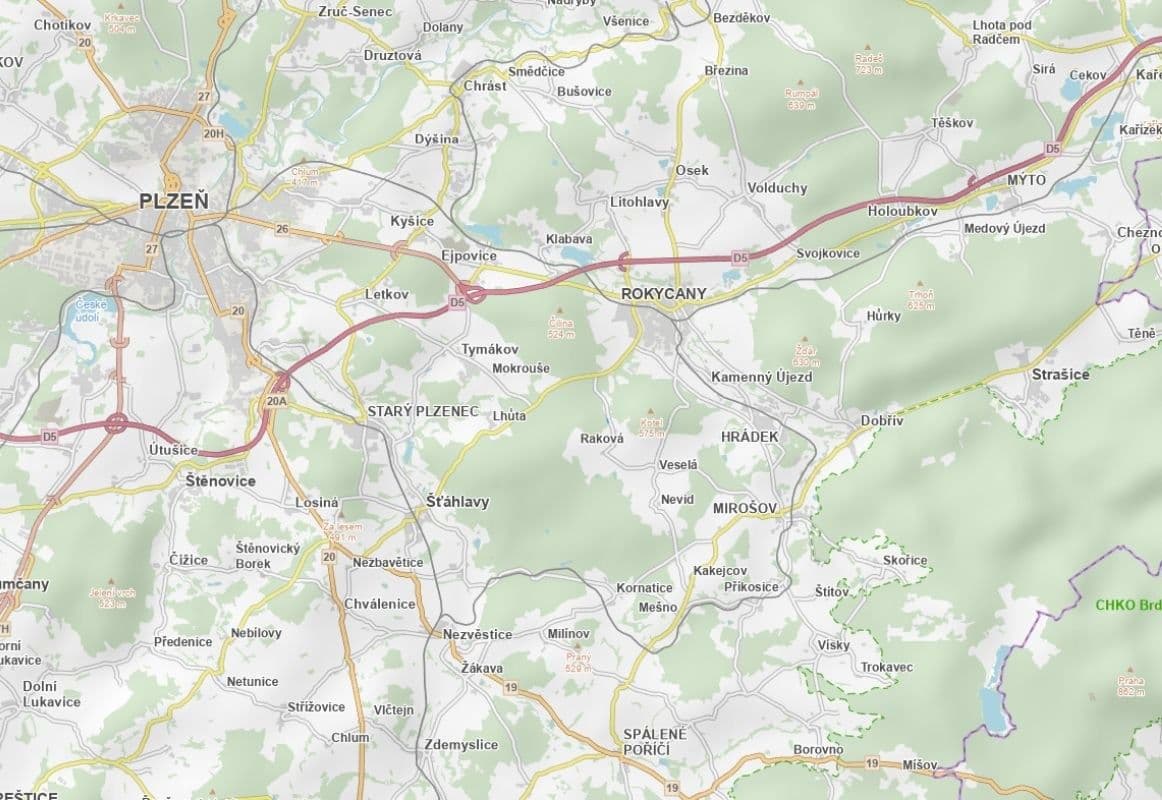 Prodej pozemku 6.824 m², Raková, Plzeňský kraj Prodej pozemku 6.824 m², Raková, Plzeňský kraj