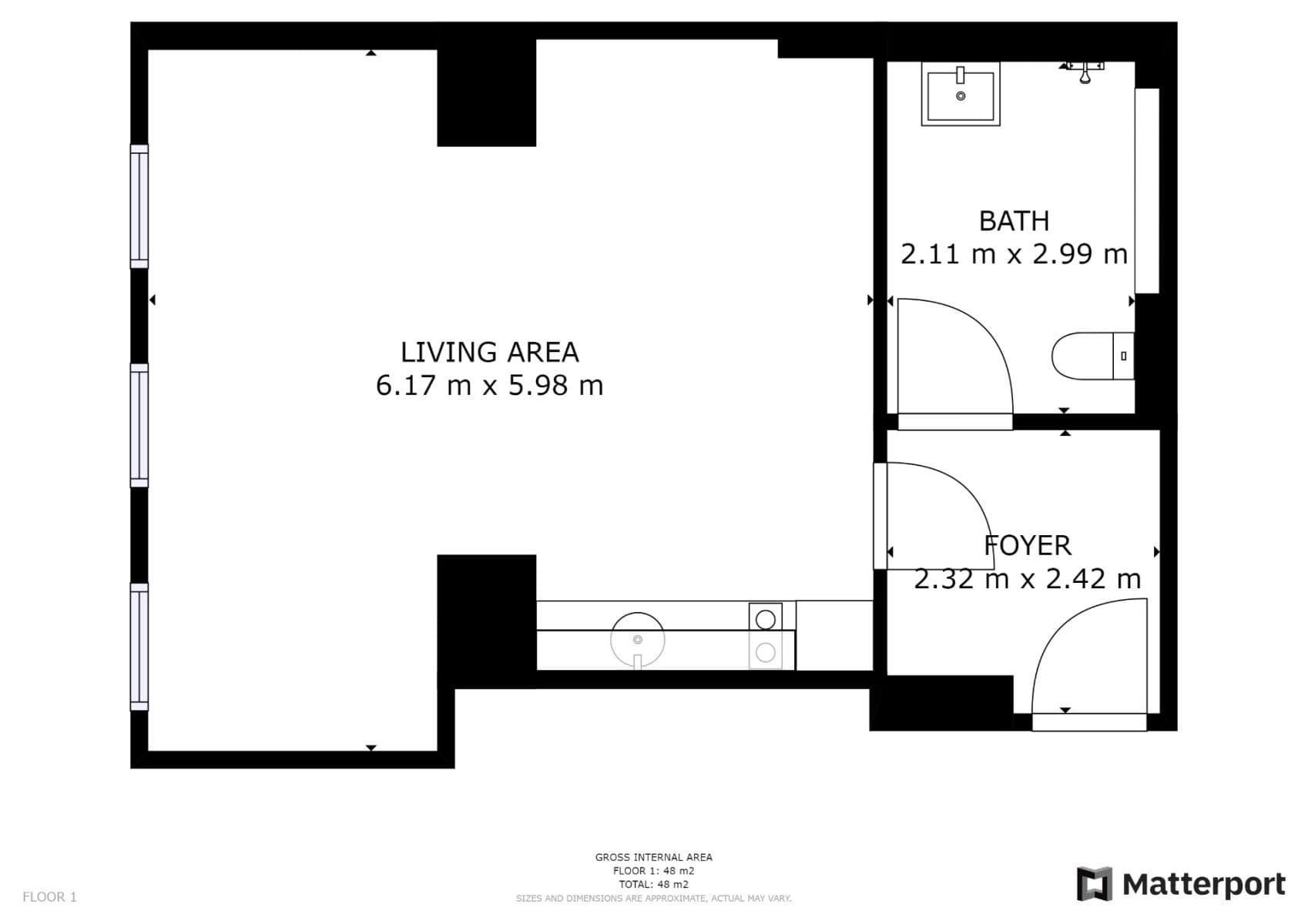 Pronájem bytu 1+kk 44 m², Kotlaska, Praha, Praha Pronájem bytu 1+kk 44 m², Kotlaska, Praha, Praha