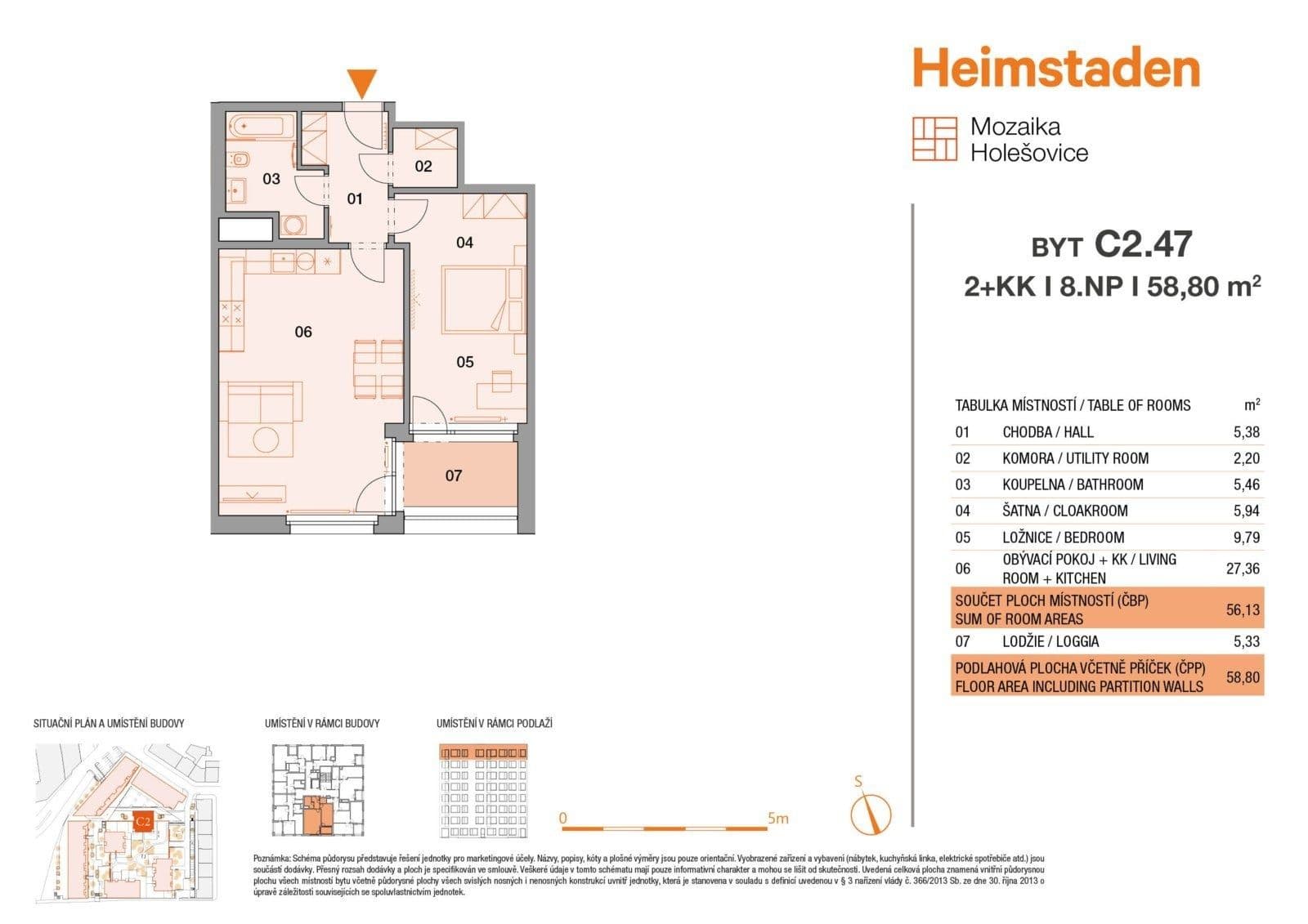 Pronájem bytu 2+kk 58 m², U Pergamenky, Praha, Praha Pronájem bytu 2+kk 58 m², U Pergamenky, Praha, Praha