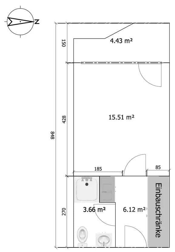 Pronájem bytu 1+1 30 m², Heidelberg, Bádensko-Württembersko Pronájem bytu 1+1 30 m², Heidelberg, Bádensko-Württembersko