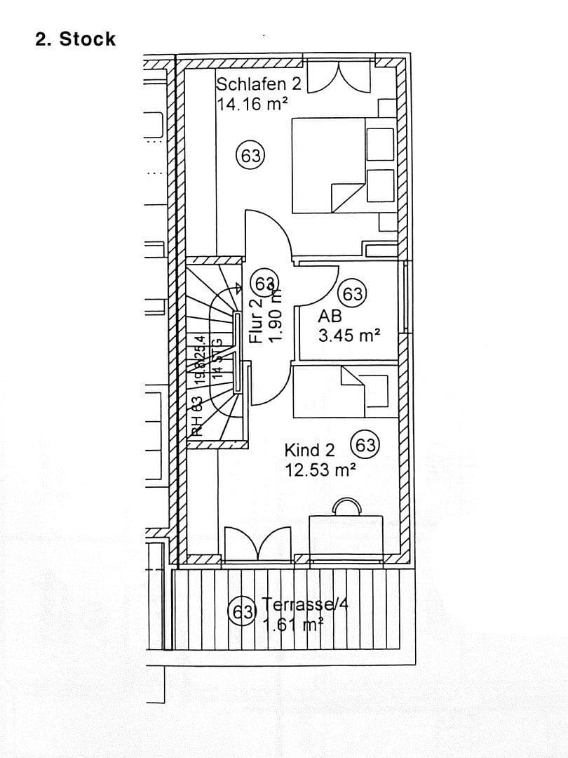 Prodej domu 119 m², pozemek 205 m², Braunaugenstraße 36, München, Bavorsko Prodej domu 119 m², pozemek 205 m², Braunaugenstraße 36, München, Bavorsko