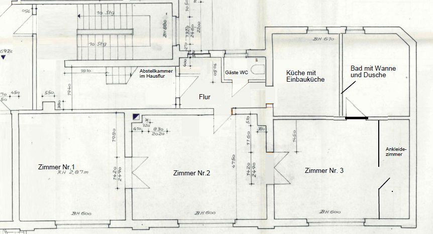 Pronájem bytu 3+1 109 m², Eisenbahnstr.11, Güstrow, Mecklenburg-Vorpommern Pronájem bytu 3+1 109 m², Eisenbahnstr.11, Güstrow, Mecklenburg-Vorpommern