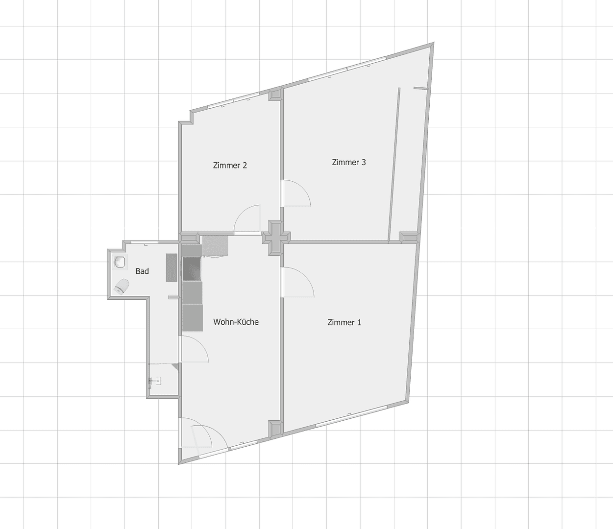 Pronájem bytu 4+1 80 m², Mittelstraße 2, Fürstenwalde nad Sprévou, Braniborsko Pronájem bytu 4+1 80 m², Mittelstraße 2, Fürstenwalde nad Sprévou, Braniborsko