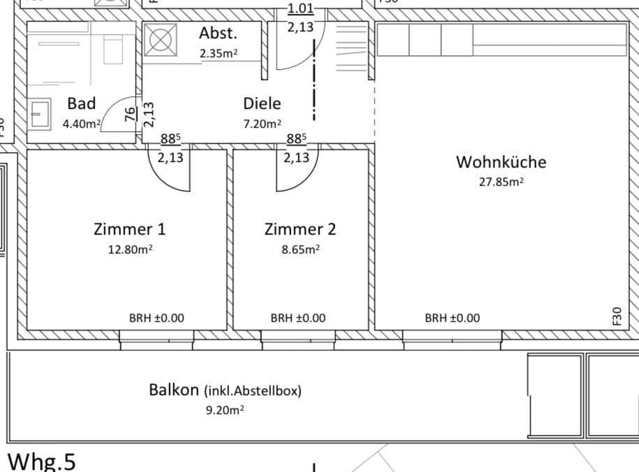 Pronájem bytu 3+1 73 m², Wendisch Evern, Dolní Sasko Pronájem bytu 3+1 73 m², Wendisch Evern, Dolní Sasko