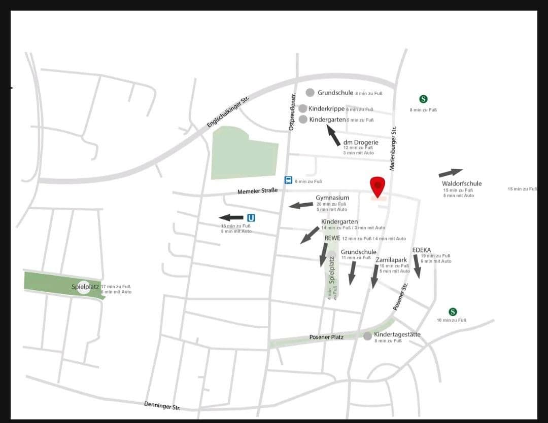 Pronájem bytu 2+1 65 m², Marienburgerstr 53a, München, Bavorsko Pronájem bytu 2+1 65 m², Marienburgerstr 53a, München, Bavorsko