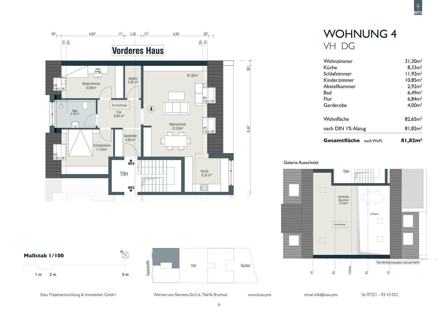 Prodej bytu 4+1 105 m², Triebstraße 8, Waghäusel, Bádensko-Württembersko Prodej bytu 4+1 105 m², Triebstraße 8, Waghäusel, Bádensko-Württembersko