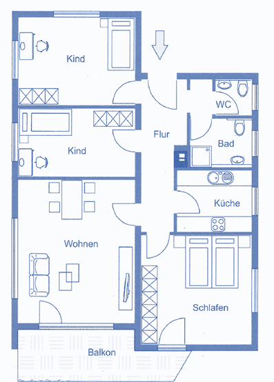 Prodej bytu 3+kk 90 m², Ehningen, Bádensko-Württembersko Prodej bytu 3+kk 90 m², Ehningen, Bádensko-Württembersko