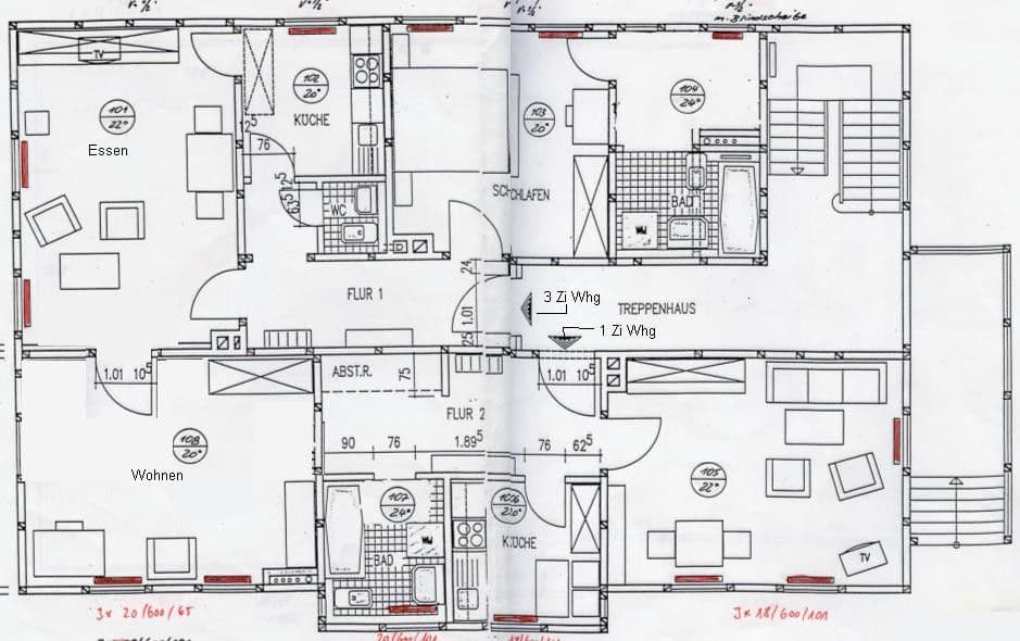 Pronájem bytu 3+1 80 m², Suhler Chaussee 21, Suhl OT Schmiedefeld am Rennsteig, Durynsko Pronájem bytu 3+1 80 m², Suhler Chaussee 21, Suhl OT Schmiedefeld am Rennsteig, Durynsko