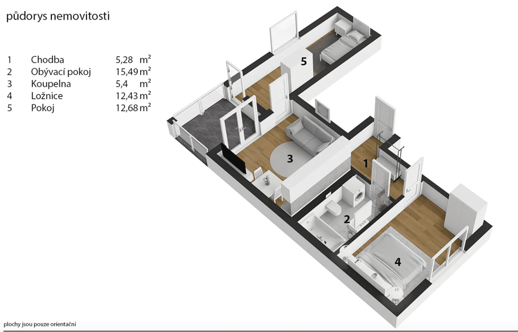 Prodej bytu 3+kk 55 m², Rýchorské sídliště, Svoboda nad Úpou, Královéhradecký kraj Prodej bytu 3+kk 55 m², Rýchorské sídliště, Svoboda nad Úpou, Královéhradecký kraj