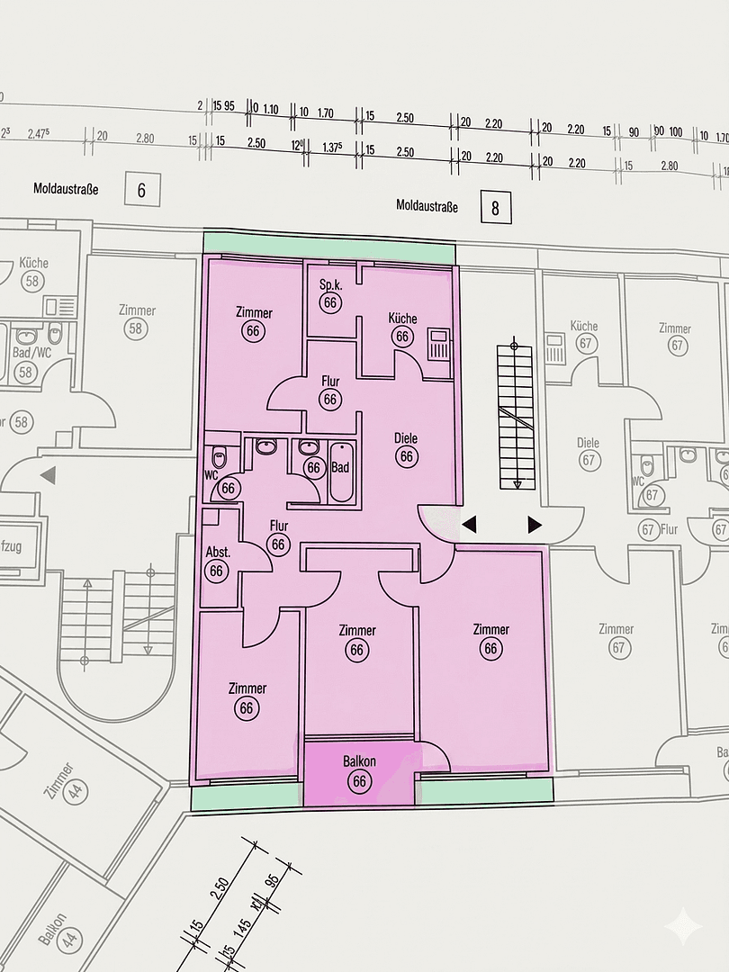 Pronájem bytu 4+kk 94 m², Moldaustr.8, Ludwigsburg, Bádensko-Württembersko Pronájem bytu 4+kk 94 m², Moldaustr.8, Ludwigsburg, Bádensko-Württembersko