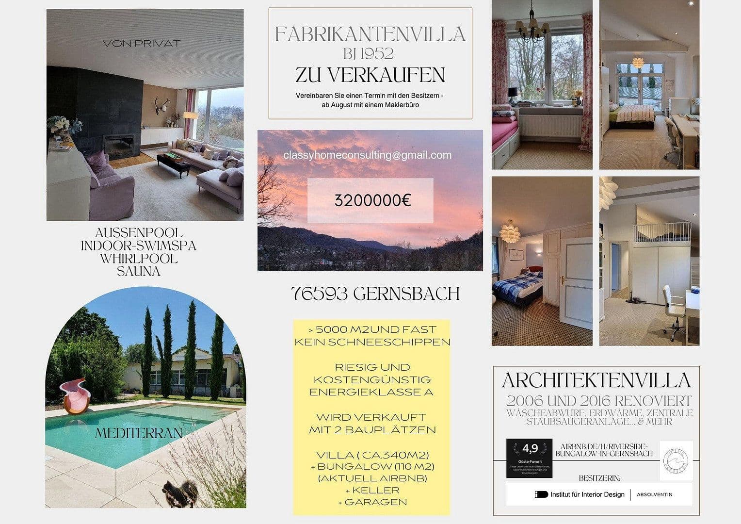 Prodej domu 450 m², pozemek 5.000 m², Gernsbach, Bádensko-Württembersko Prodej domu 450 m², pozemek 5.000 m², Gernsbach, Bádensko-Württembersko