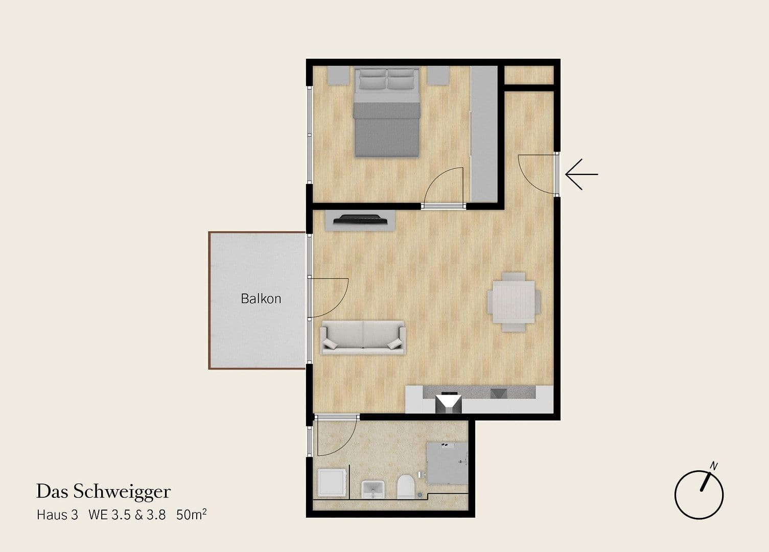 Pronájem bytu 2+1 50 m², Schweiggerstr. 9, Nürnberg, Bavorsko Pronájem bytu 2+1 50 m², Schweiggerstr. 9, Nürnberg, Bavorsko