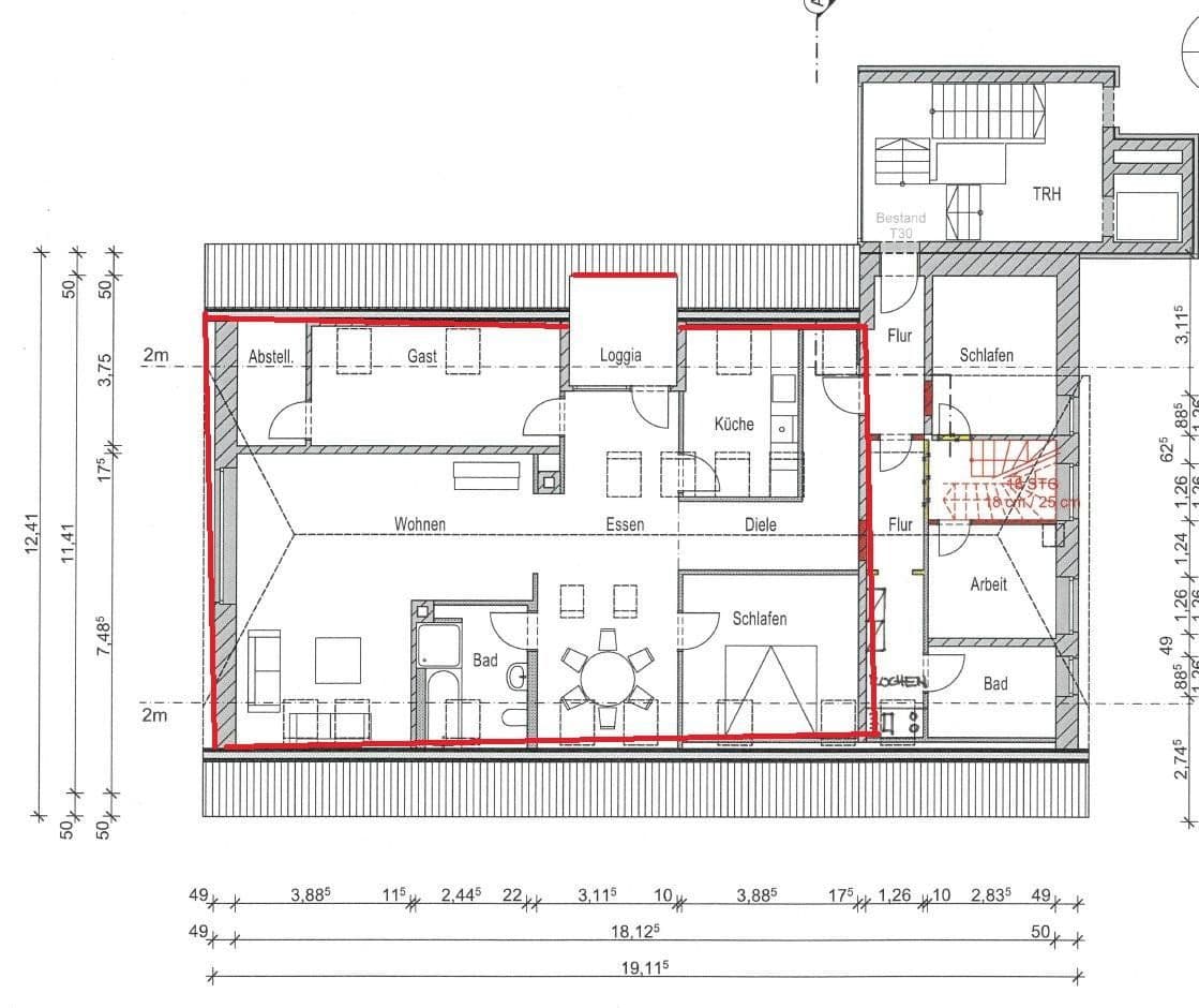 Pronájem bytu 3+1 108 m², Bad Iburg, Dolní Sasko Pronájem bytu 3+1 108 m², Bad Iburg, Dolní Sasko