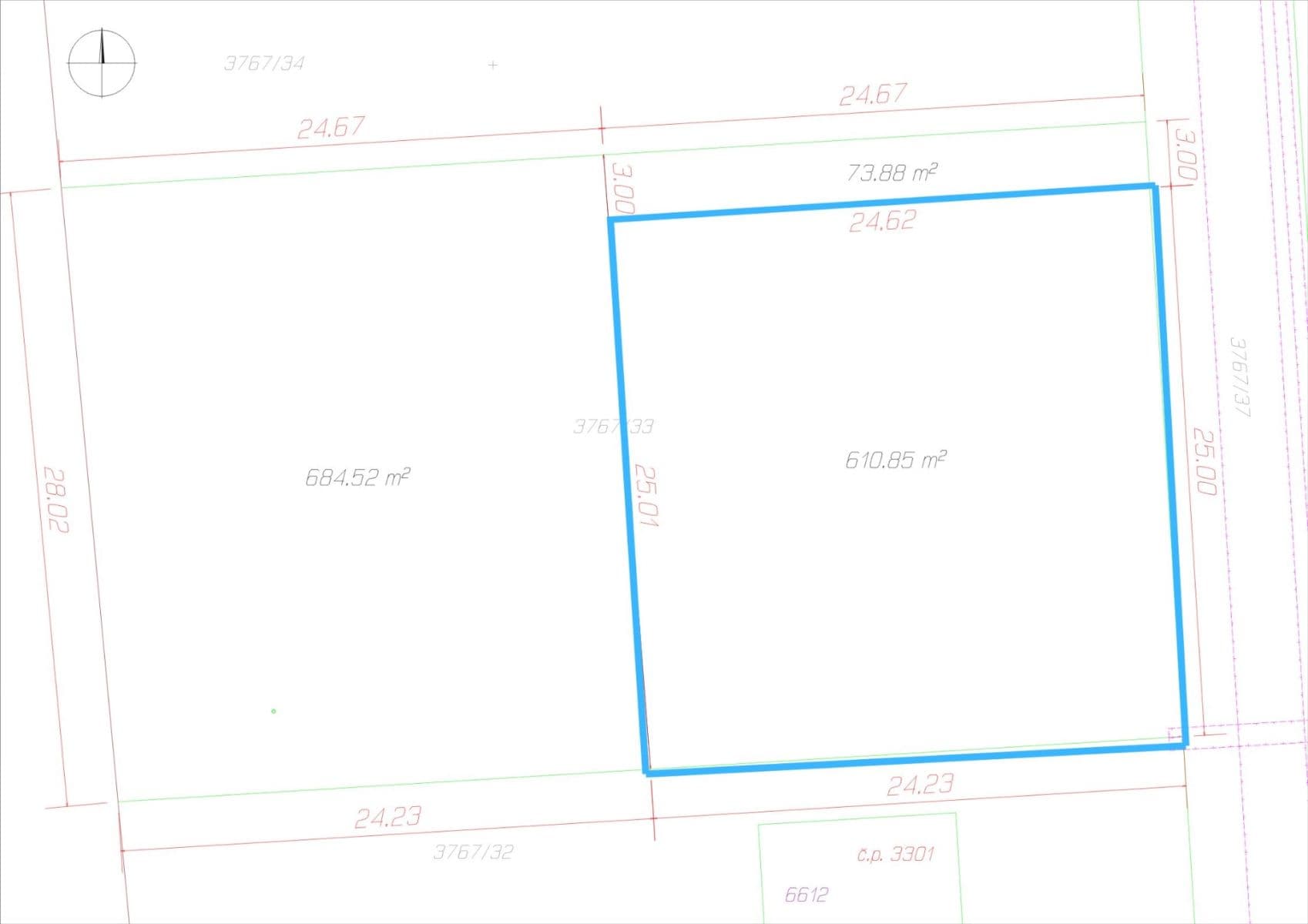 Prodej pozemku 610 m², Žatec, Ústecký kraj Prodej pozemku 610 m², Žatec, Ústecký kraj