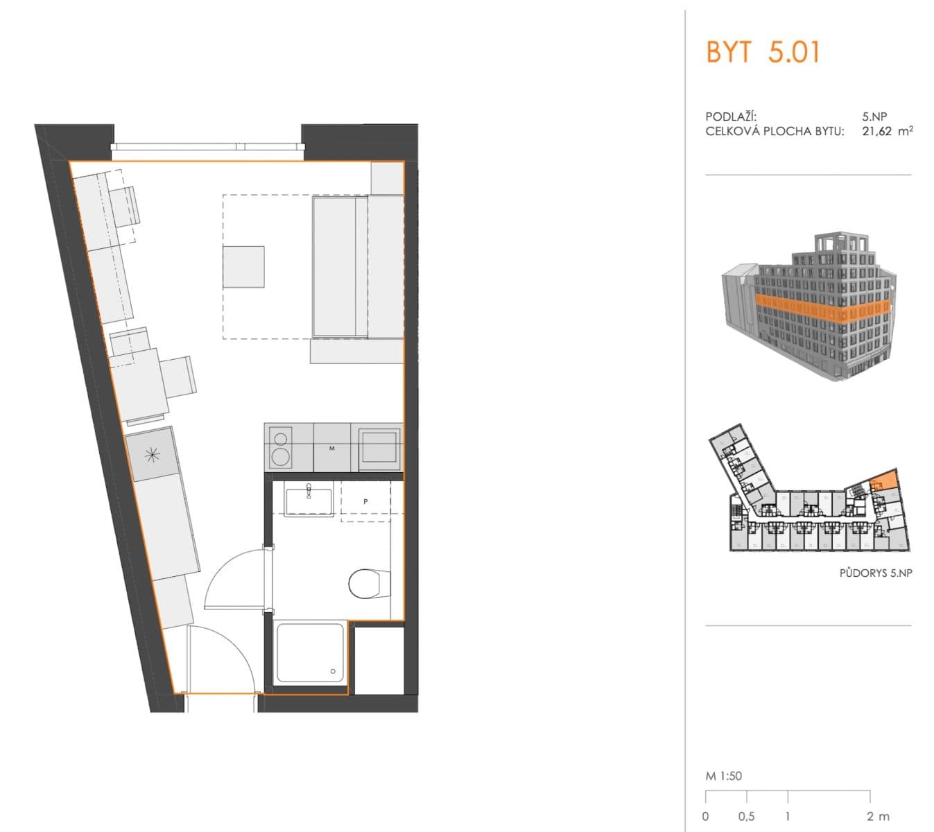 Prodej bytu 1+kk 22 m², Plzeňská, Praha, Praha Prodej bytu 1+kk 22 m², Plzeňská, Praha, Praha