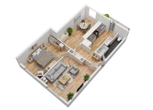 Pronájem bytu 3+1 60 m², Nürnberg, Bavorsko Pronájem bytu 3+1 60 m², Nürnberg, Bavorsko