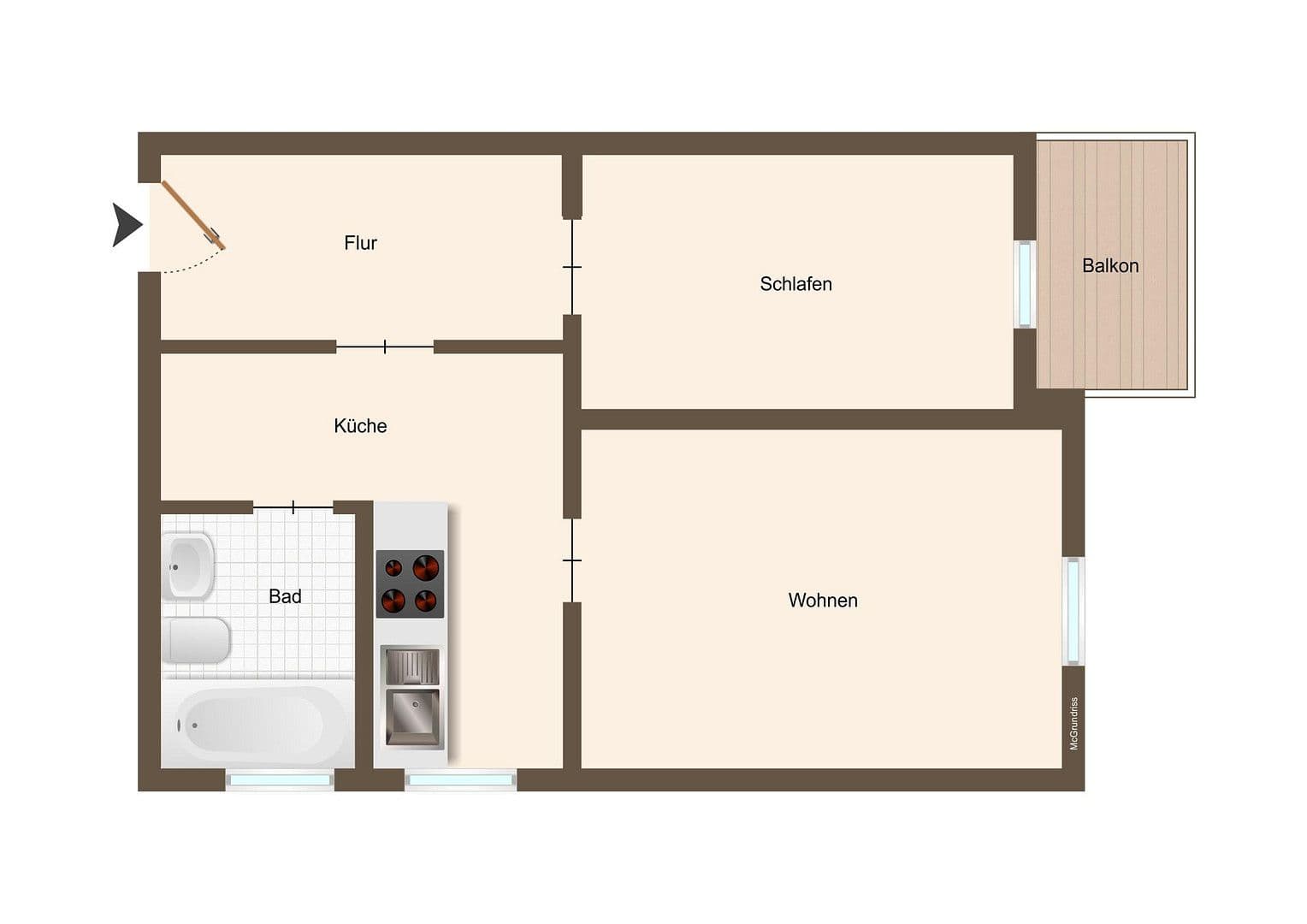 Pronájem bytu 2+1 56 m², Kesselsdorferstraße 74, Dresden, Sasko Pronájem bytu 2+1 56 m², Kesselsdorferstraße 74, Dresden, Sasko