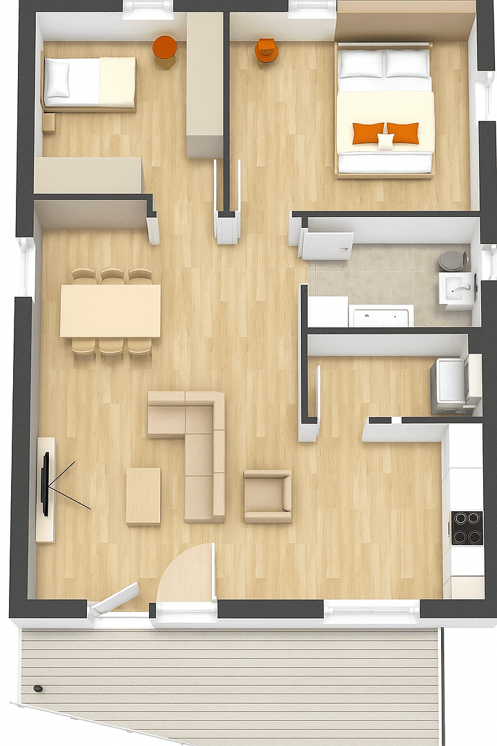 Pronájem bytu 3+1 96 m², Im Dorf 100c, Nordrach, Bádensko-Württembersko Pronájem bytu 3+1 96 m², Im Dorf 100c, Nordrach, Bádensko-Württembersko