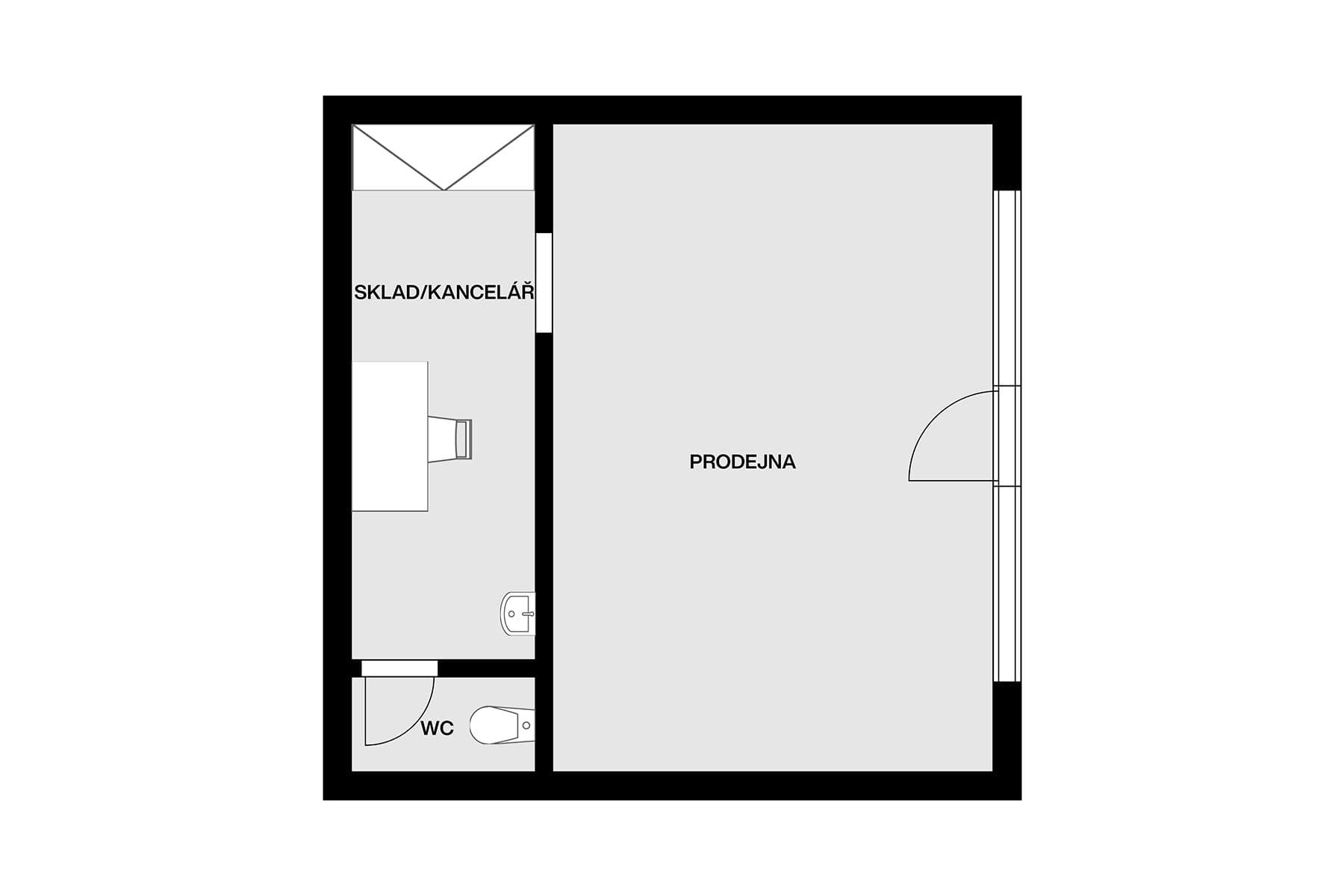 Prodej nebytového prostoru 37 m², Vrážská, Praha, Praha Prodej nebytového prostoru 37 m², Vrážská, Praha, Praha