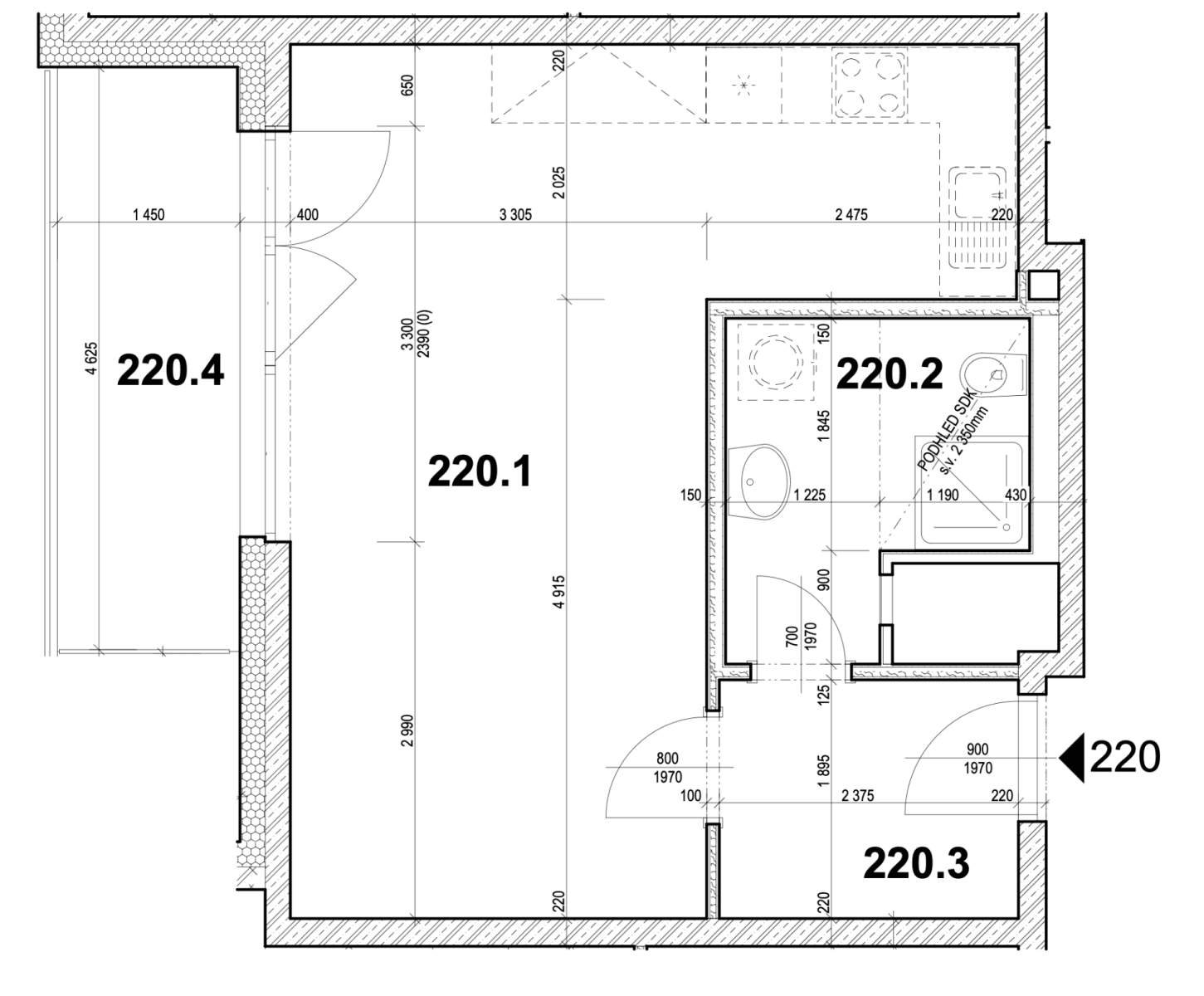 Pronájem bytu 1+kk 48 m², Gerstelova, Praha, Praha Pronájem bytu 1+kk 48 m², Gerstelova, Praha, Praha