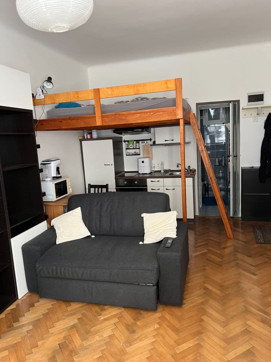 Pronájem bytu 1+kk 25 m², Na Břehu, Praha, Praha Pronájem bytu 1+kk 25 m², Na Břehu, Praha, Praha