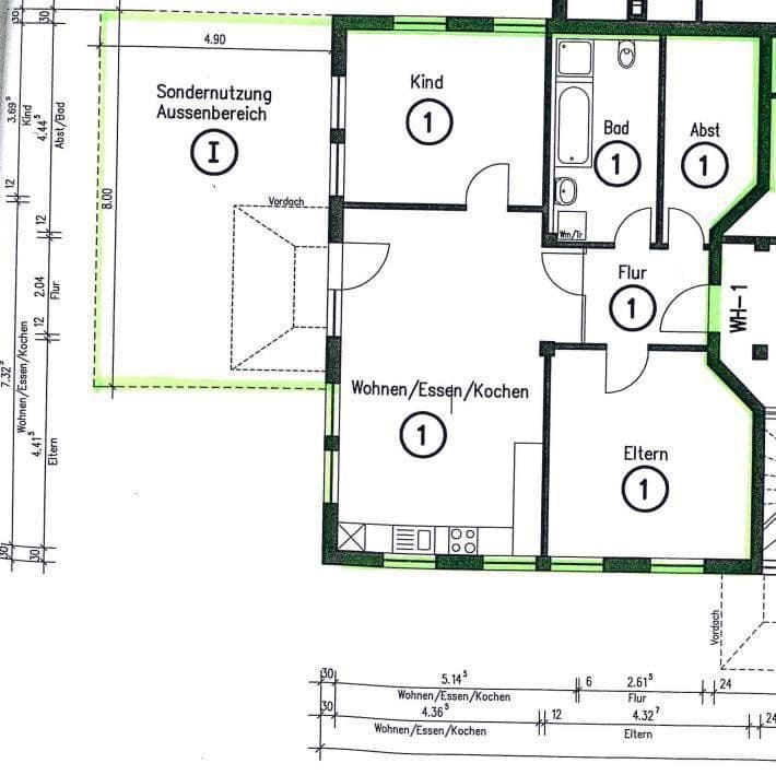 Pronájem bytu 3+1 96 m², Tuninger Straße 36, Talheim, Bádensko-Württembersko Pronájem bytu 3+1 96 m², Tuninger Straße 36, Talheim, Bádensko-Württembersko