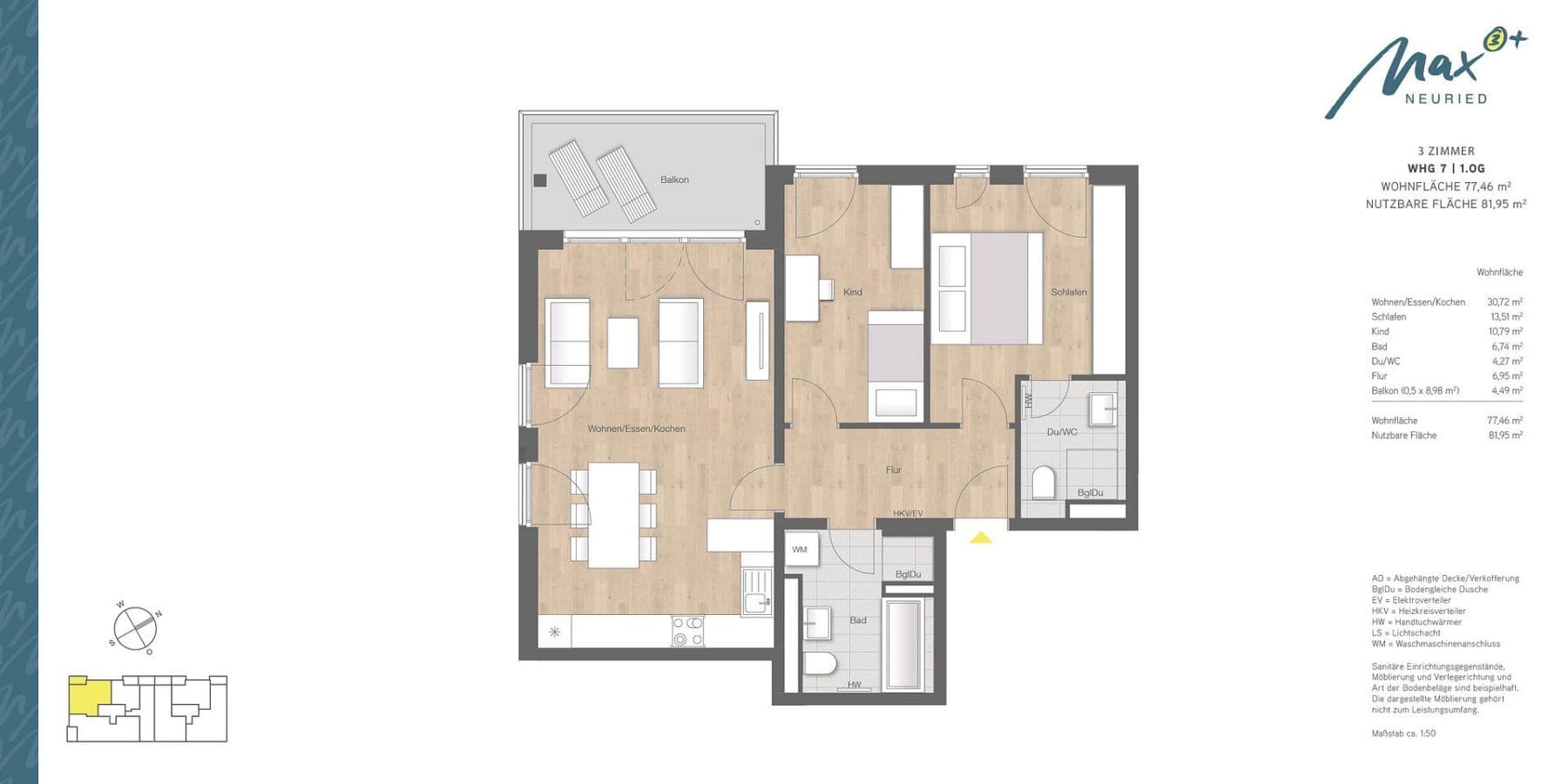 Prodej bytu 3+1 78 m², Maxhofweg, Neuried bei München, Bavorsko Prodej bytu 3+1 78 m², Maxhofweg, Neuried bei München, Bavorsko