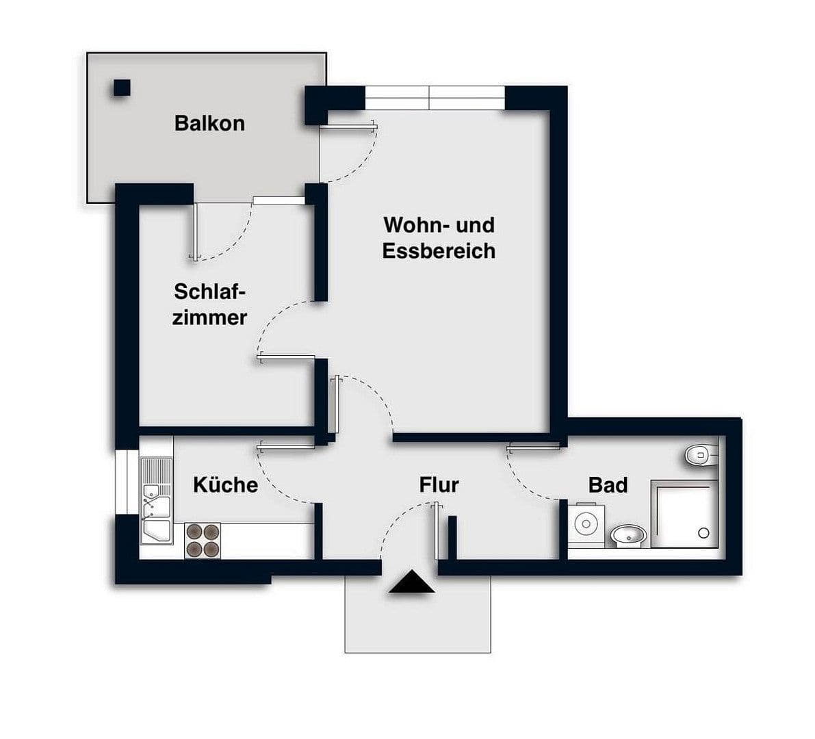 Pronájem bytu 2+1 56 m², Rosengarten, Dolní Sasko Pronájem bytu 2+1 56 m², Rosengarten, Dolní Sasko