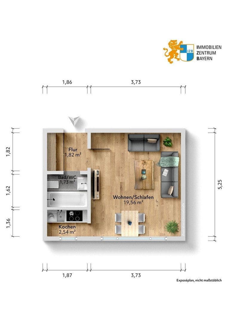 Pronájem bytu 1+1 28 m², Bayreuther Str. 36, Nürnberg, Bavorsko Pronájem bytu 1+1 28 m², Bayreuther Str. 36, Nürnberg, Bavorsko