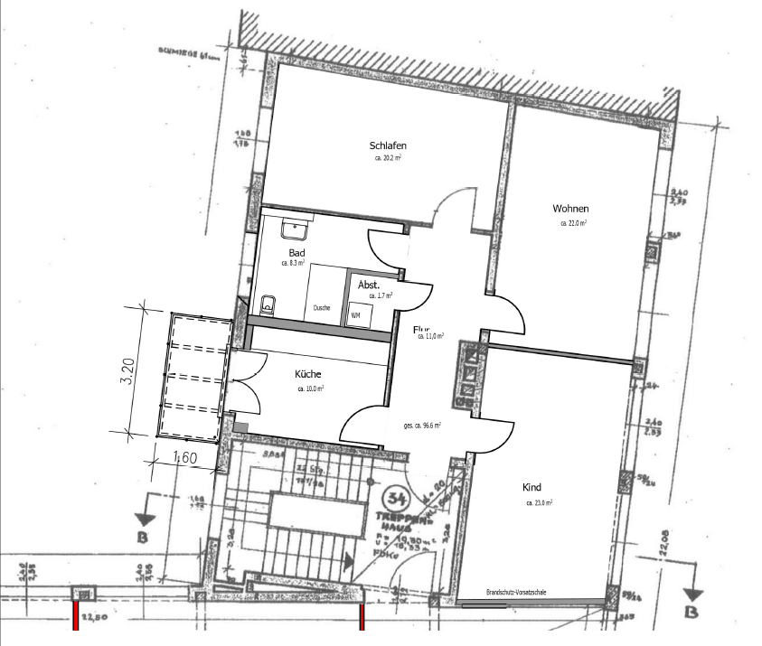 Pronájem bytu 3+1 97 m², Trojanstraße 16, Hannover, Dolní Sasko Pronájem bytu 3+1 97 m², Trojanstraße 16, Hannover, Dolní Sasko
