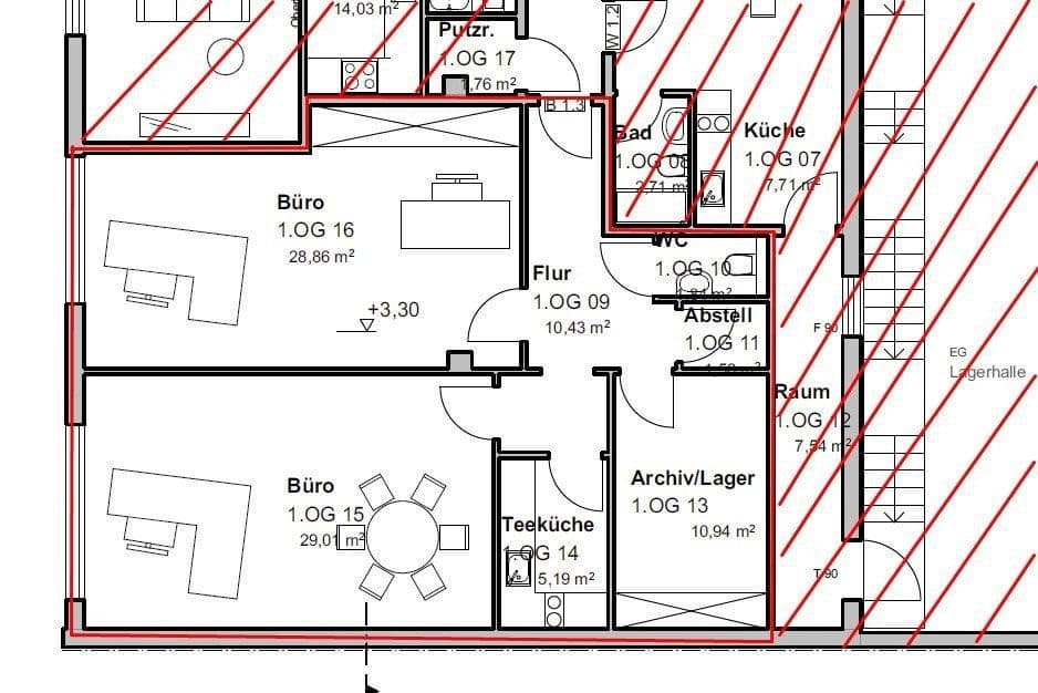 Pronájem kanceláře 88 m², Humbserstr.22, Fürth, Bavorsko Pronájem kanceláře 88 m², Humbserstr.22, Fürth, Bavorsko