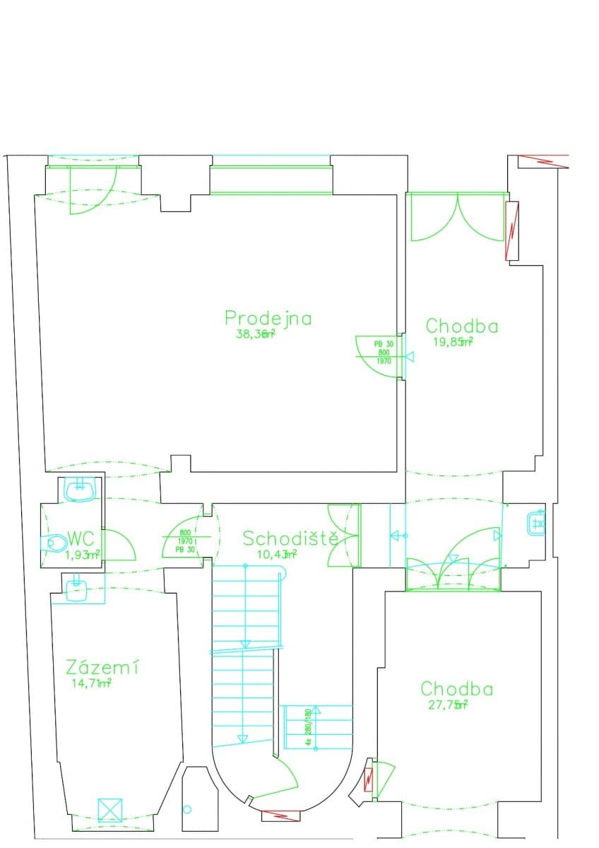 Pronájem nebytového prostoru 55 m², Plzeňská, Praha, Praha Pronájem nebytového prostoru 55 m², Plzeňská, Praha, Praha