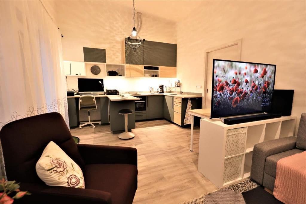 Pronájem bytu 1+kk 36 m², Rovná, Sulice, Středočeský kraj Pronájem bytu 1+kk 36 m², Rovná, Sulice, Středočeský kraj