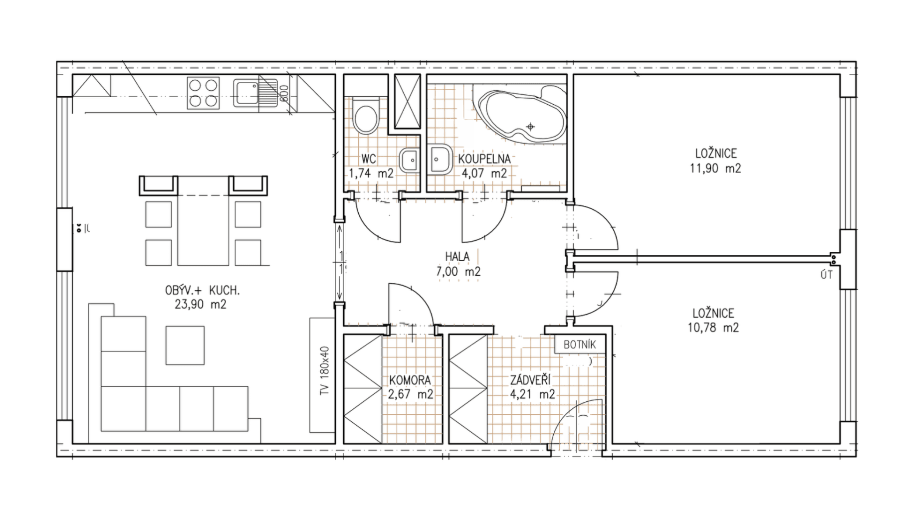 Pronájem bytu 3+kk 66 m², Třebenická, Praha, Praha Pronájem bytu 3+kk 66 m², Třebenická, Praha, Praha