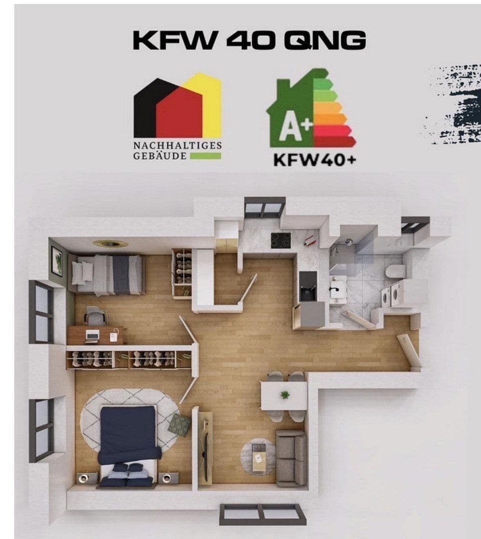Pronájem bytu 3+1 53 m², Vogesenstraße 30, Kehl, Bádensko-Württembersko Pronájem bytu 3+1 53 m², Vogesenstraße 30, Kehl, Bádensko-Württembersko