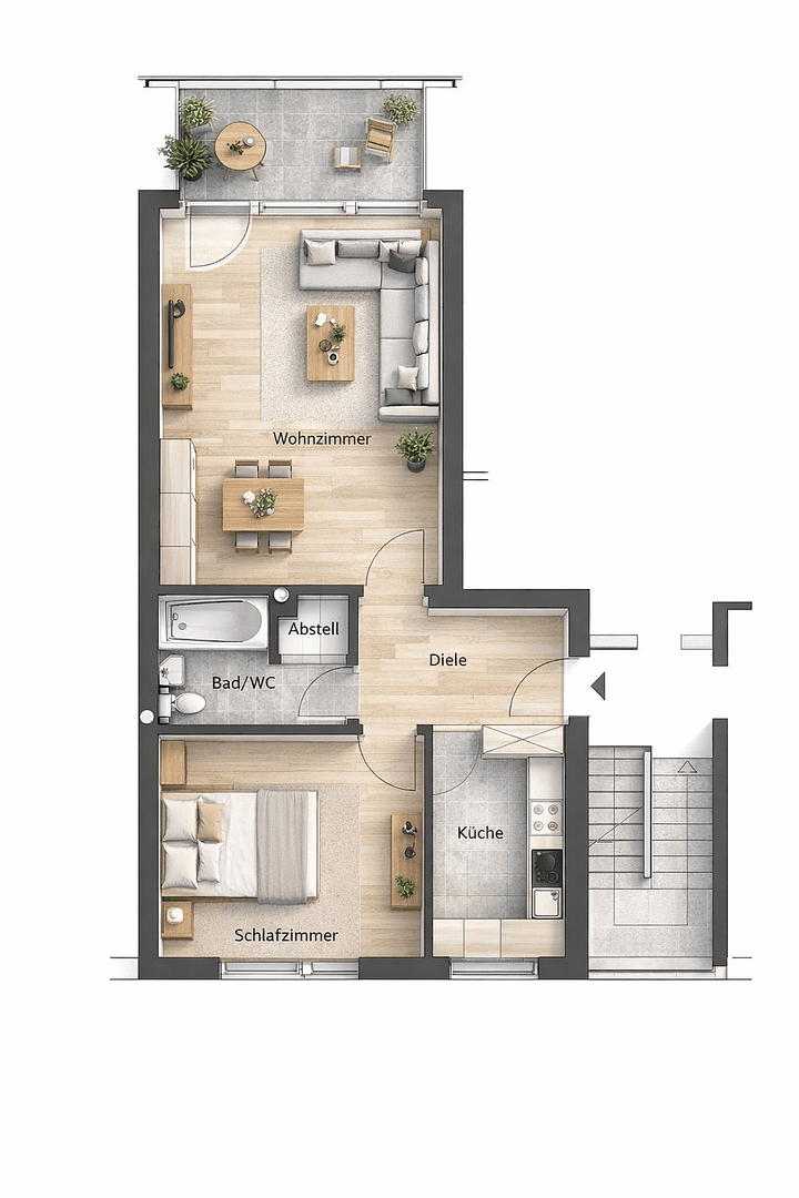Pronájem bytu 2+1 64 m², An der Retloh 9, Quickborn, Šlesvicko-Holštýnsko Pronájem bytu 2+1 64 m², An der Retloh 9, Quickborn, Šlesvicko-Holštýnsko