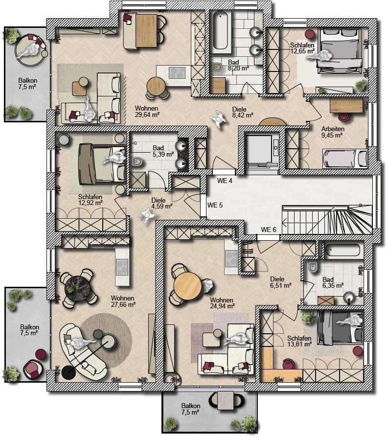 Prodej bytu 3+1 73 m², Heuglinstr. 32, München, Bavorsko Prodej bytu 3+1 73 m², Heuglinstr. 32, München, Bavorsko