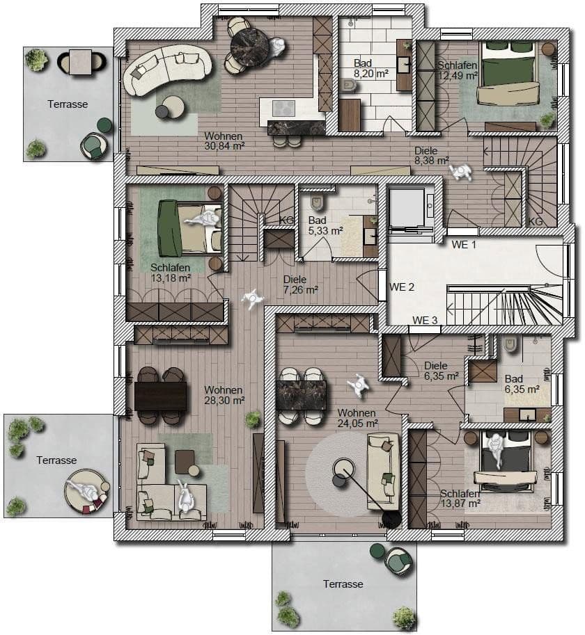 Prodej bytu 2+1 58 m², Heuglinstr. 32, München, Bavorsko Prodej bytu 2+1 58 m², Heuglinstr. 32, München, Bavorsko