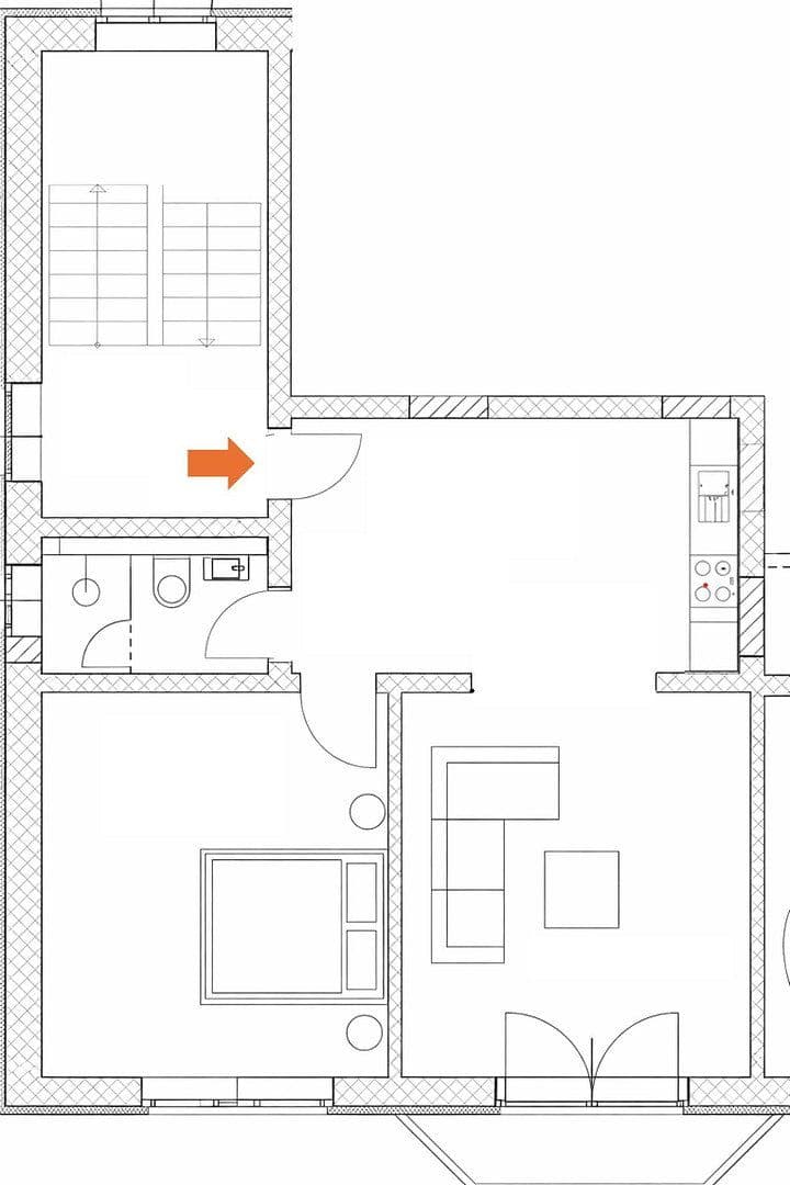 Pronájem bytu 2+kk 56 m², Zeißstr. 44, Hannover, Dolní Sasko Pronájem bytu 2+kk 56 m², Zeißstr. 44, Hannover, Dolní Sasko