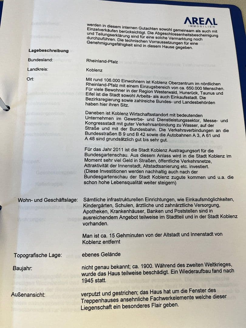 Prodej domu 1.040 m², pozemek 721 m², Andernacher Str.82-84, Koblenz, Porýní-Falc Prodej domu 1.040 m², pozemek 721 m², Andernacher Str.82-84, Koblenz, Porýní-Falc