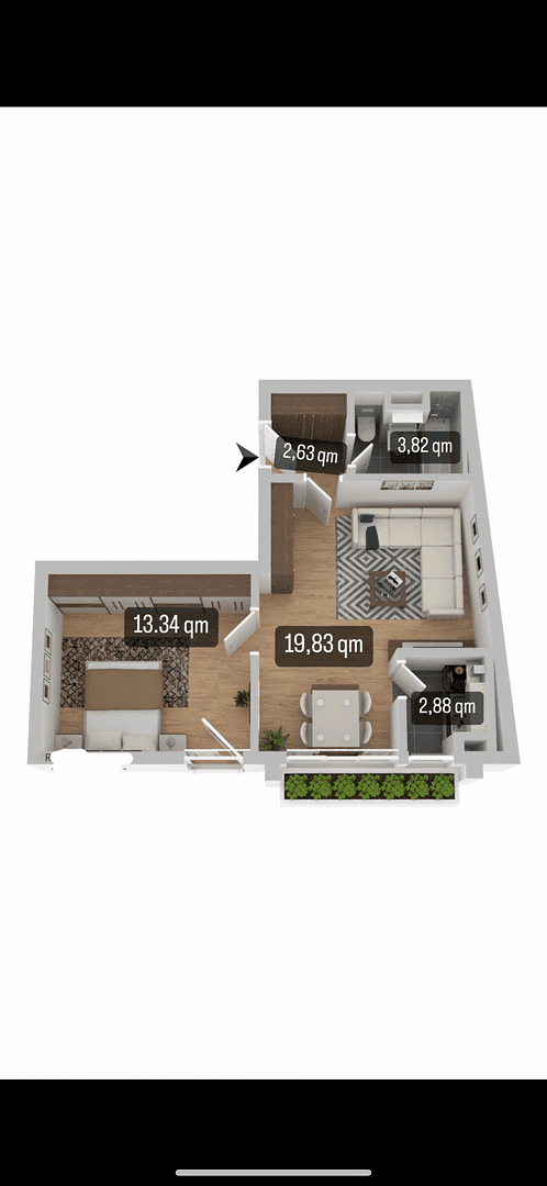 Prodej bytu 2+1 42 m², München, Bavorsko Prodej bytu 2+1 42 m², München, Bavorsko
