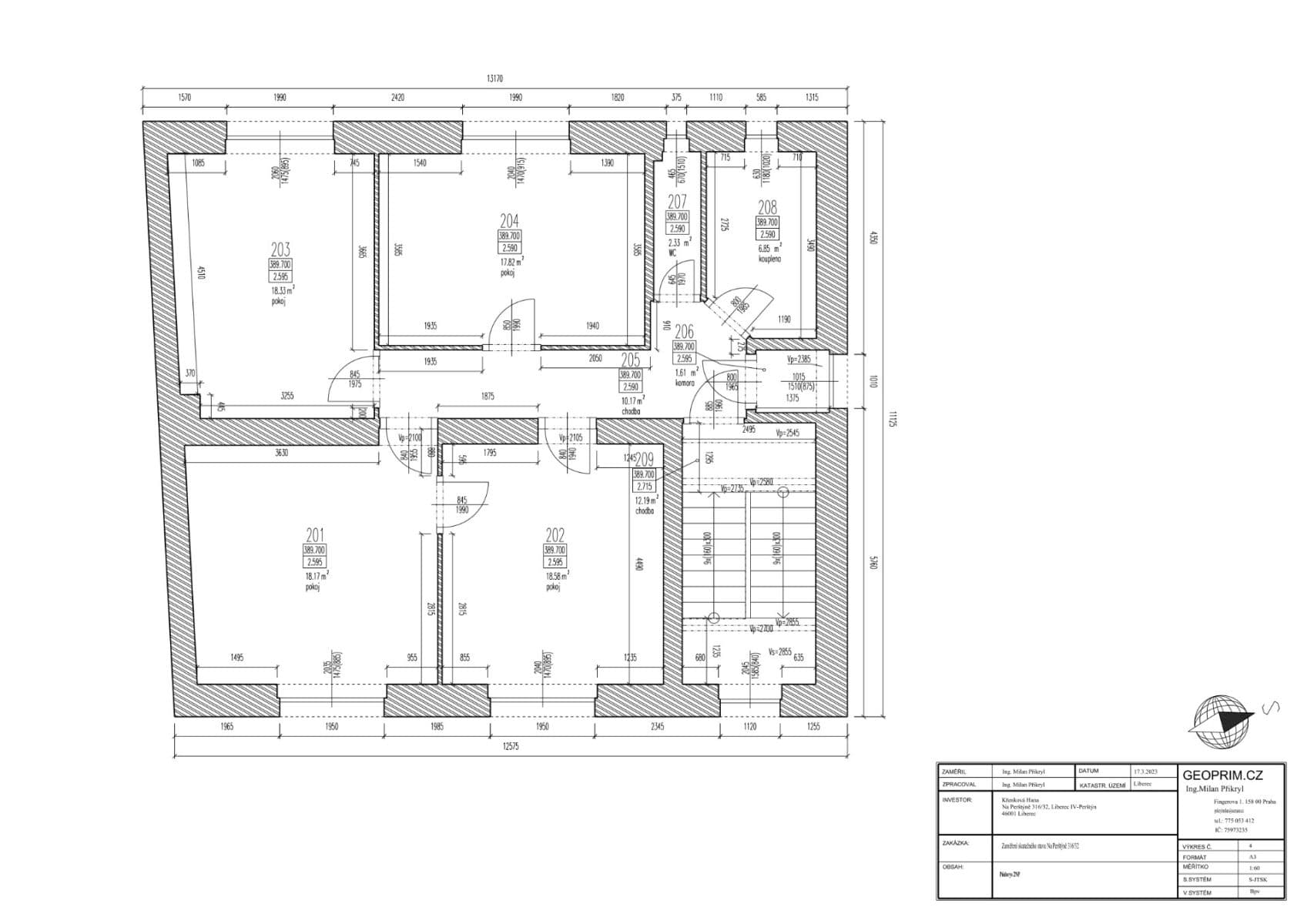 Pronájem bytu 3+1 100 m², Na Perštýně, Liberec, Liberecký kraj Pronájem bytu 3+1 100 m², Na Perštýně, Liberec, Liberecký kraj