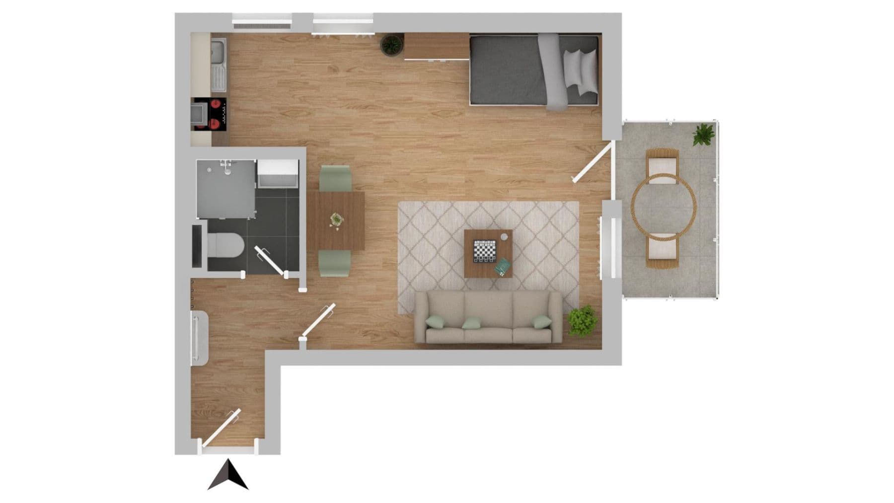 Pronájem bytu 1+1 33 m², Ackermannstraße 19, Dresden, Sasko Pronájem bytu 1+1 33 m², Ackermannstraße 19, Dresden, Sasko